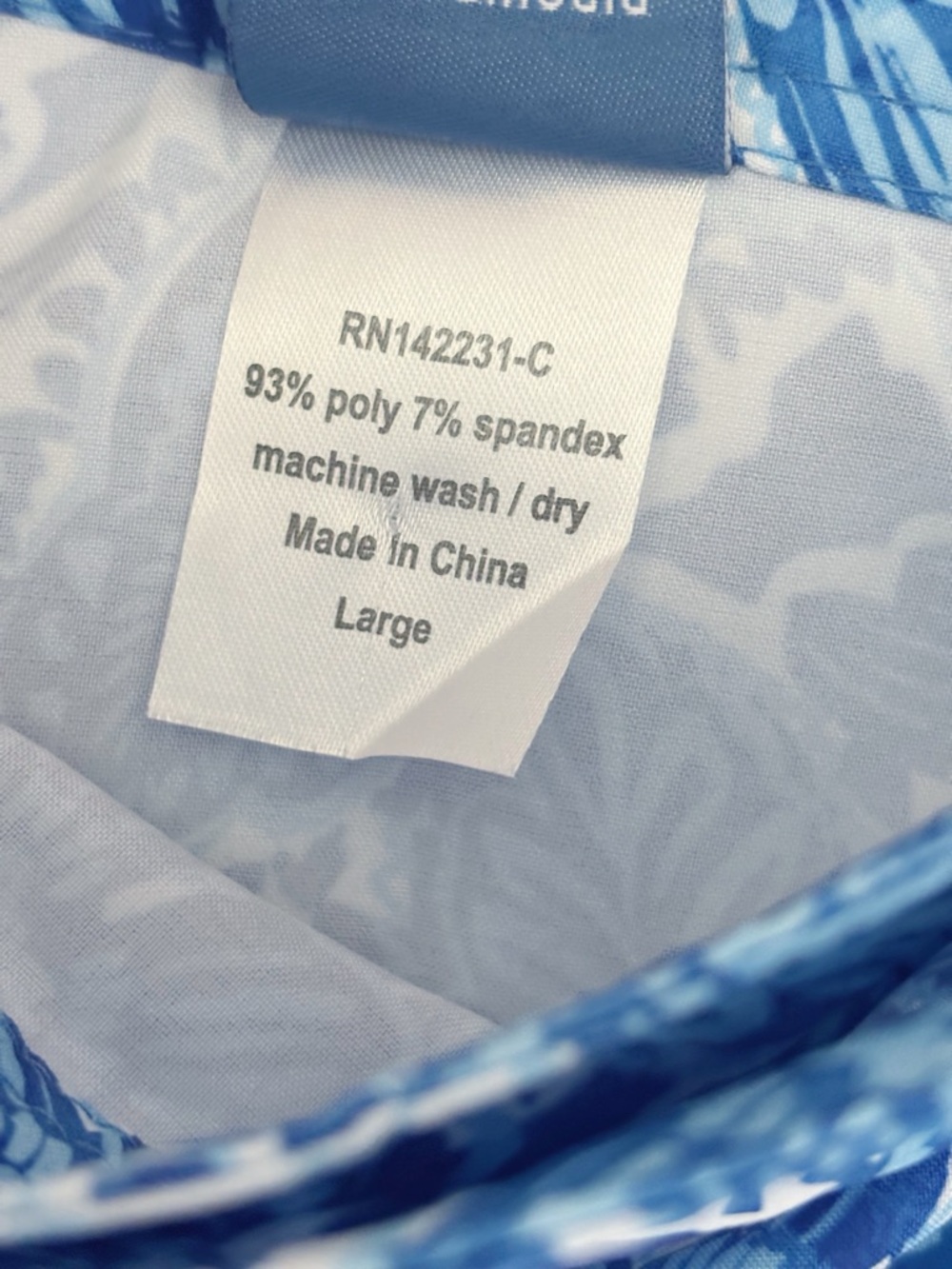 RipSkirt Hawaii Floral Rustica Wrap Skirt Large Length 1 Beach Vacation - Picture 6 of 6